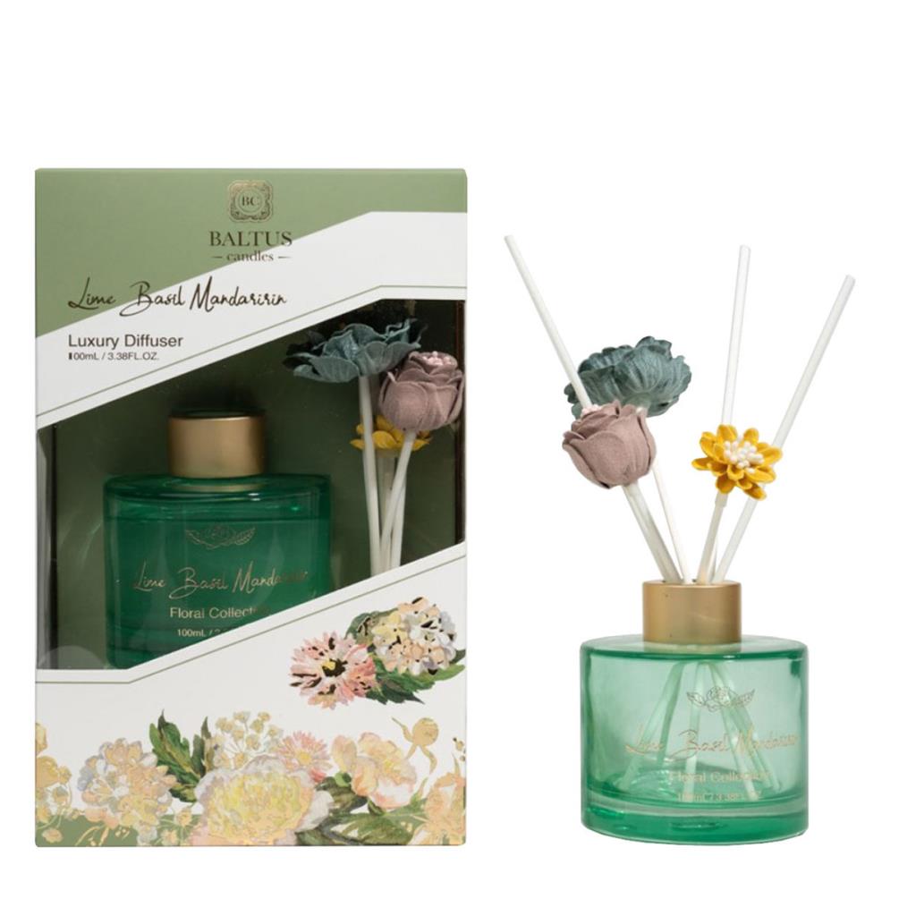Baltus Lime Basil & Mandarin Faux Flowers Reed Diffuser - 100ml £10.79